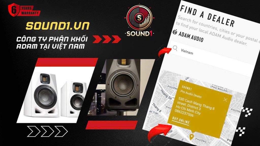 Chúng tôi hiện là nhà phân phối chính thức ADAM Audio tại Việt Nam, mang đến các dòng loa kiểm âm chất lượng cao, chính hãng, bảo hành đầy đủ và dịch vụ hỗ trợ tận tâm.