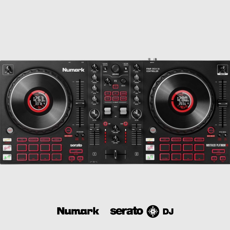 🎧 Numark Mixtrack Platinum FX – Bàn DJ 4 Deck Có Màn Hình Jog Wheel, FX Paddle Hiệu Ứng NhanhBố cục rõ ràng, chứa từ khóa mạnh: Mixtrack Platinum FX, bàn DJ 4 deck, FX paddle, jog wheel có màn hình – rất dễ lên top tìm kiếm.