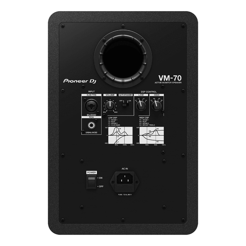 Pioneer VM-70 sở hữu củ loa 7 inch mạnh mẽ, tái hiện âm thanh chân thực và ổn định trong mọi dải tần.Cấu trúc chắc chắn cùng công nghệ DSP tích hợp giúp kiểm soát âm trường linh hoạt, phù hợp cả thu âm lẫn biểu diễn live.