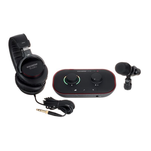 Bộ Thu Âm Focusrite Vocaster One Studio – Chuyên cho Podcast & Livestream