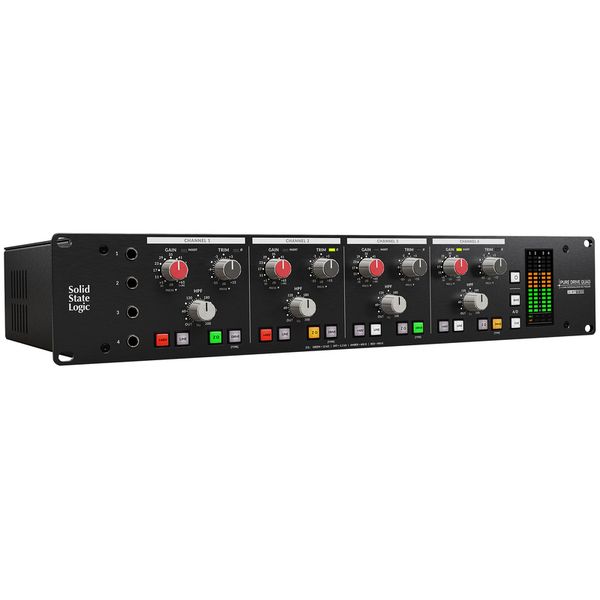PureDrive Mic Preamps độc quyền của SSL mang đến âm thanh sạch, chi tiết hoặc màu analog giàu nhạc tính chỉ với một nút chuyển đổi.Giúp bản thu vocal và nhạc cụ có độ trung thực cao, phù hợp cho Recording, Mixing và Music Production.