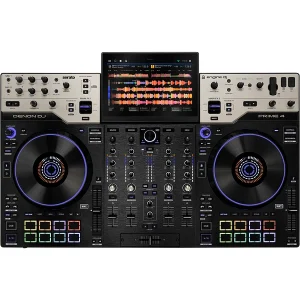 MPCe Performance Pads – Điều Khiển Biểu Diễn Đa Năng Denon DJ Prime 4 G2 sở hữu 16 MPCe Performance Pads với khả năng cảm nhận lực nhấn và vị trí thao tác 3D. Các pad hỗ trợ Hot Cue, Roll, Stems, hiệu ứng XY và điều khiển ánh sáng, mở rộng khả năng sáng tạo khi biểu diễn.