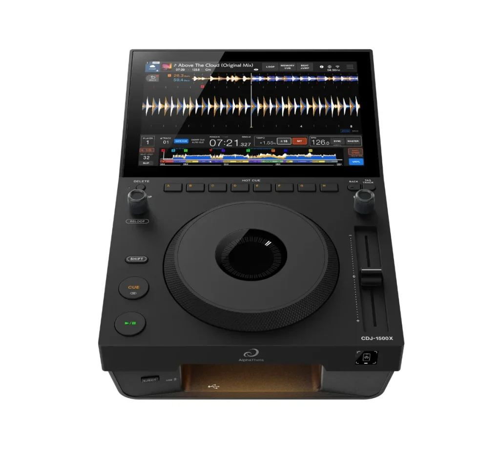 Jog Wheel dễ kiểm soátJog Wheel phản hồi chính xác, giúp DJ dễ dàng cue, pitch và scratch, mang lại cảm giác điều khiển mượt mà và tự nhiên.